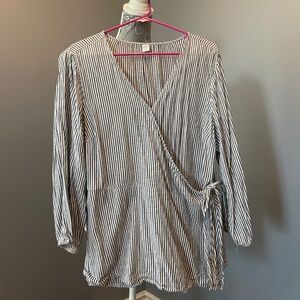 Old Navy Peplum Wrap Shirt